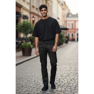 Stylus Mens Black‎ Dress Pants 30x32 Trousers Business Casual